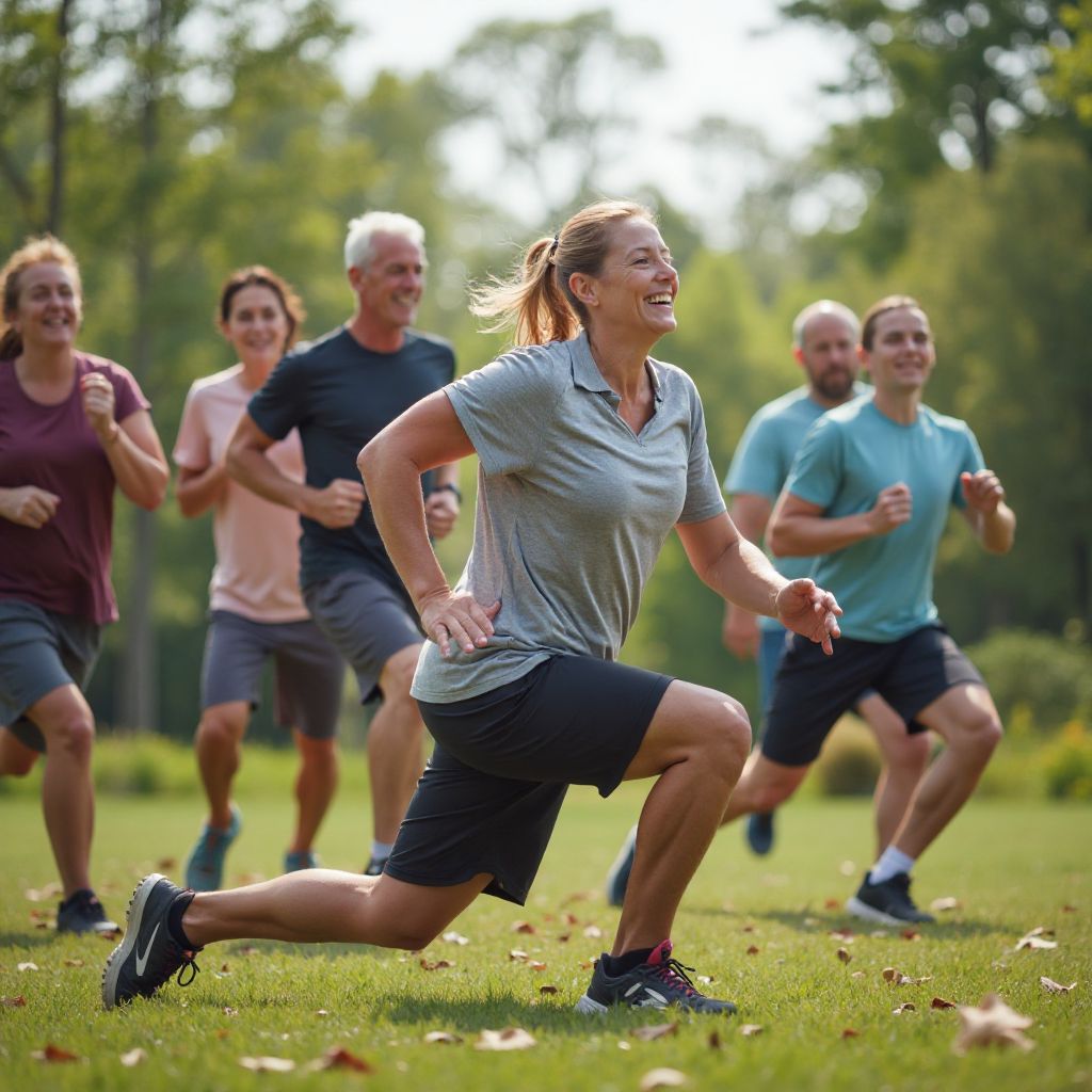 Sesiune de fitness în grup